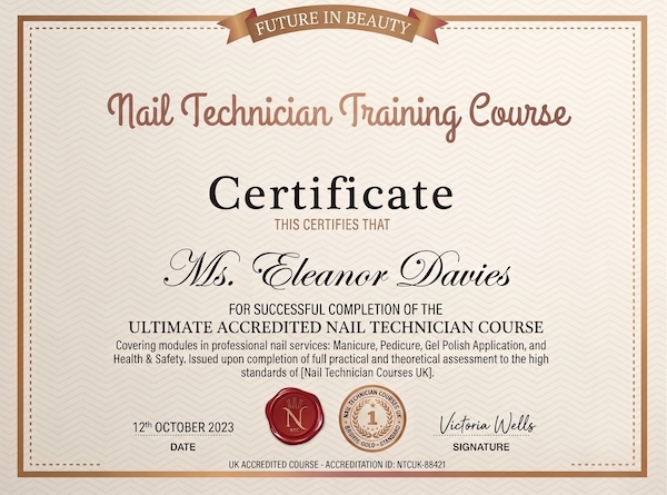Future in Beauty Nail Technician Course Certificate